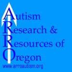 ARRO Logo with blue background and text and a white vertical arrow