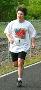 Sean Running at Sean's Run from Autism at Historic Oak's Park