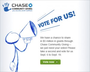 Vote for ARROAutism in the Chase Foundation Community Giving Campaign
