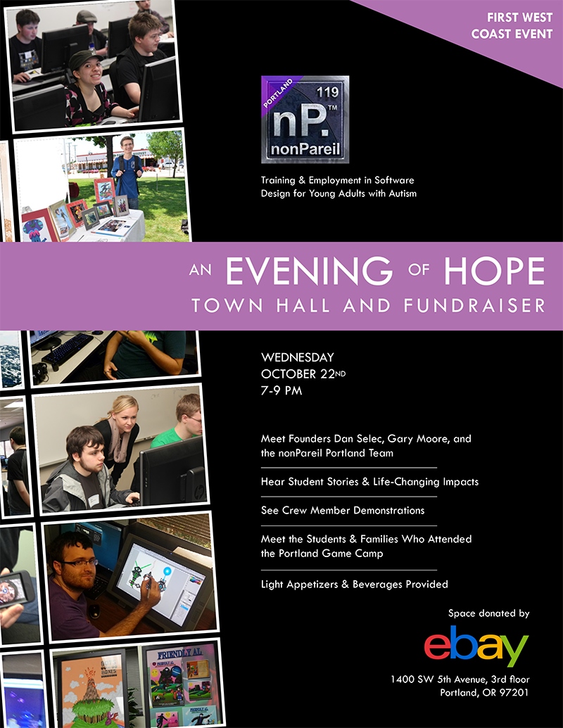 Registration brochure for nonPareilPDX TownHall October 2014