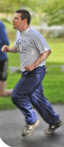 Picture of Sean Running at Sean's Run for ARROAutism